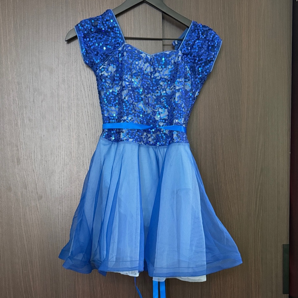 Blue Sequin Recital Dress